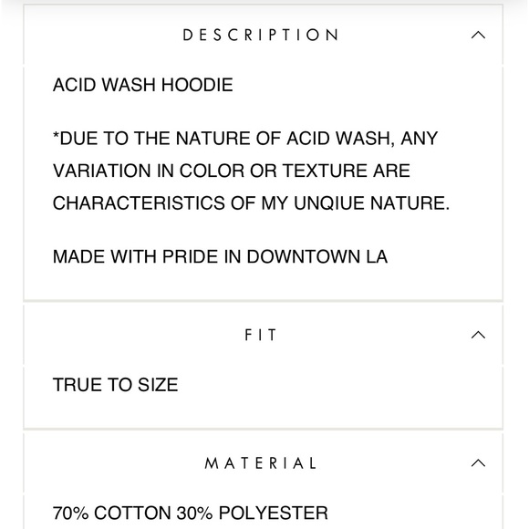 ACID WASH CHARCOAL HOODIE - Picture 3 of 5